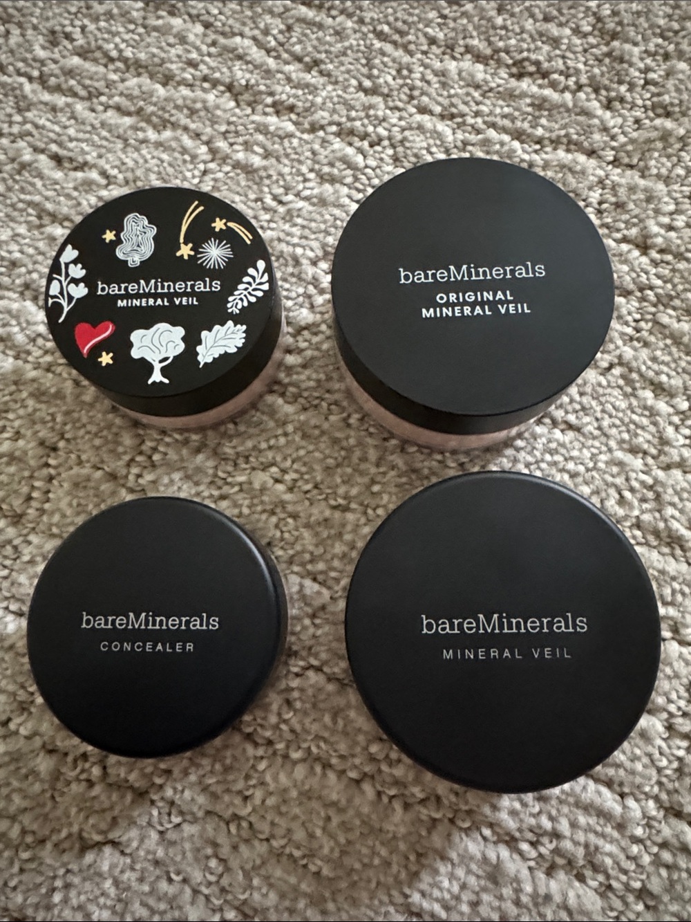 NEW BareMinerals Mineral Veil Setting Powder & Bisque Concealer Bundle Sealed